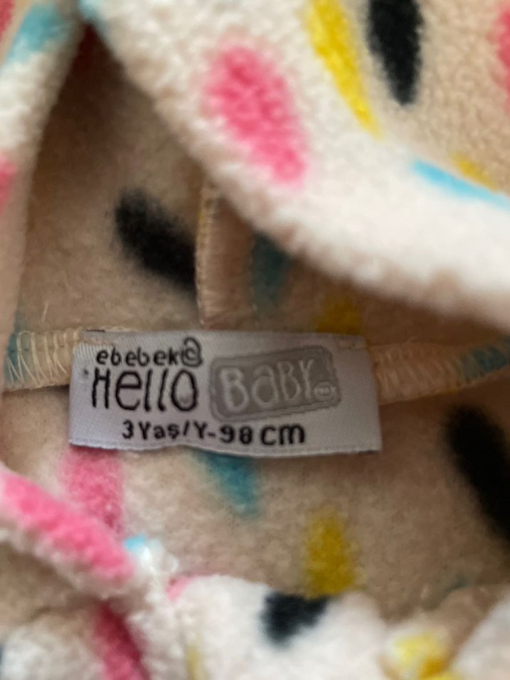 Renkli Polar Bebek Tulum - Görsel 3