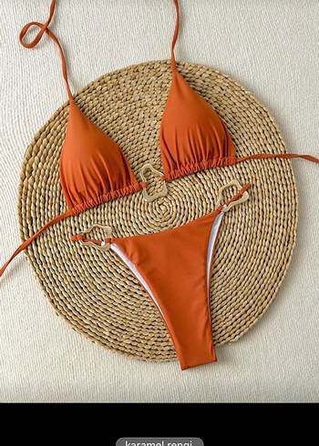 Sheinside Turuncu bikini takımı shein