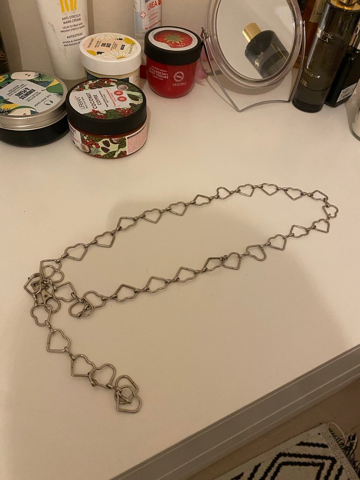 Kalp Detaylı Zincir Kemer - Görsel 2