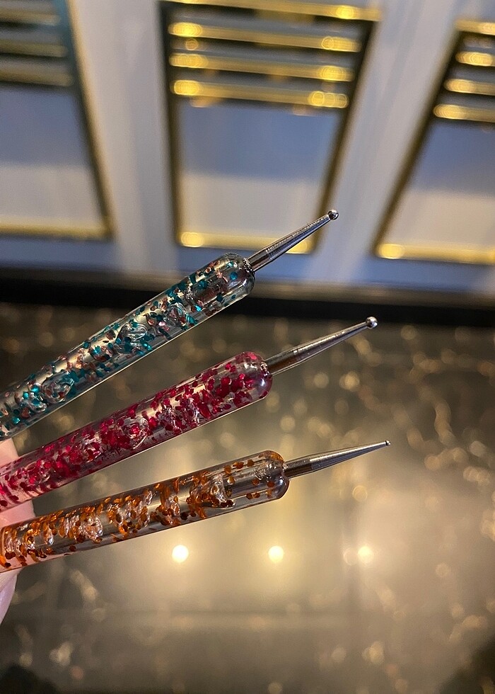 3lü nail art kalemi - Görsel 2