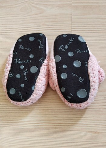 Kız Çocuk Pembe Nakışlı Sıcak Terlik - Görsel 6