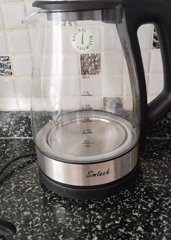 Sinteck 1.5L Siyah- Gri Su Isıtıcı