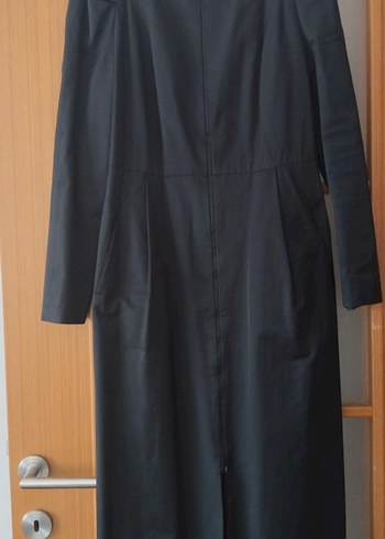 siyah kadın trençkot - Görsel 4