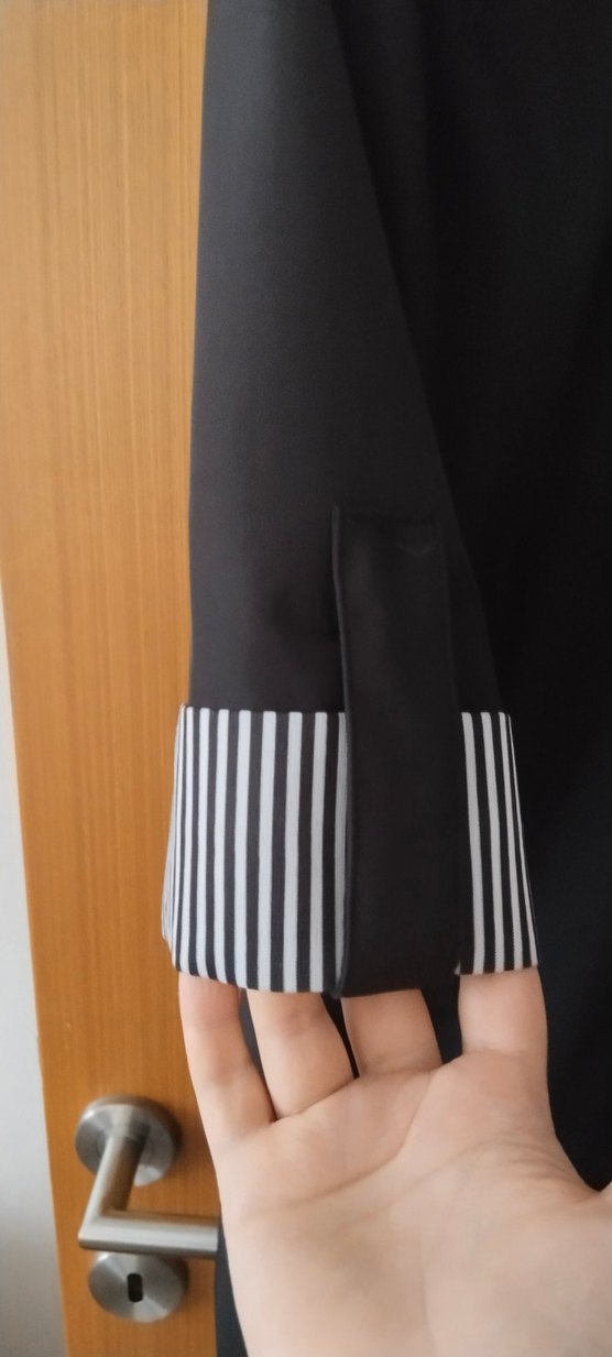 Siyah Uzun kadın trençkot - Görsel 5