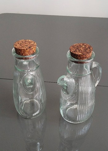 Mantarlı Cam Yağlık ve Sirkelik Seti - Görsel 2