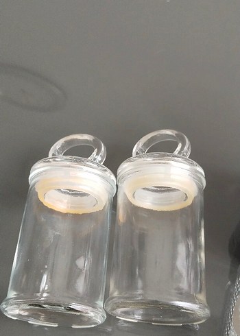 Beyaz Kapaklı Cam Baharat Kavanozları - Görsel 4