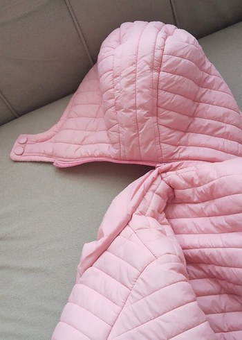 Kız Çocuk Pembe şisme mont - Görsel 5