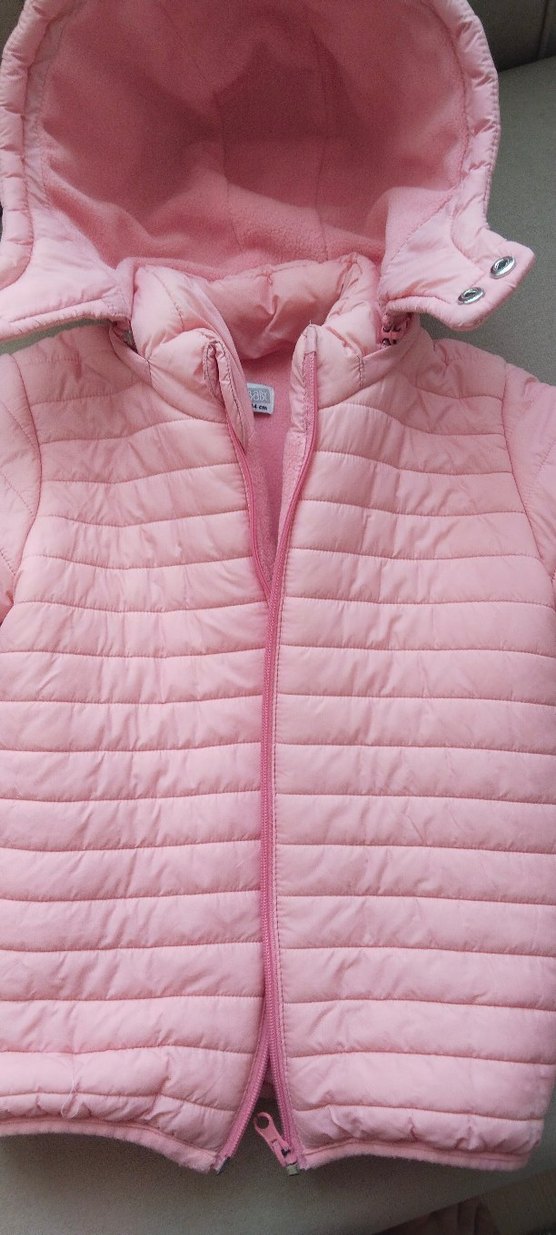 Kız Çocuk Pembe şisme mont - Görsel 3