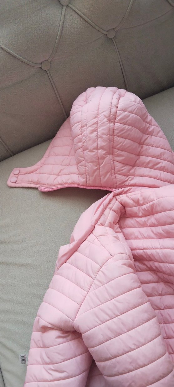 Kız Çocuk Pembe şisme mont - Görsel 5