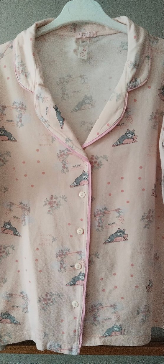 Kızlar için Pembe Pamuklu Düğmeli Gömlek - Görsel 3