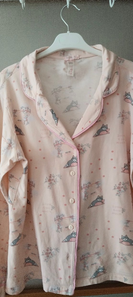 Kızlar için Pembe Pamuklu Düğmeli Gömlek - Görsel 2