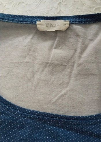 Uzun Kollu Mavi Mini Elbise - Görsel 4