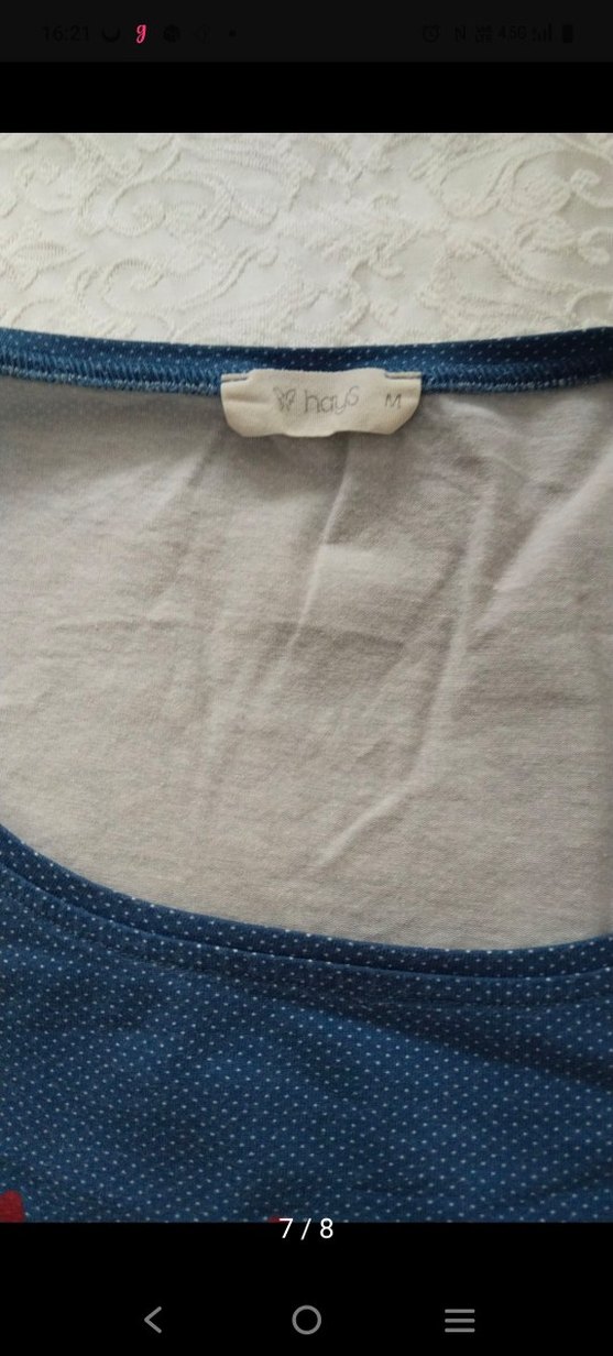 Uzun Kollu Mavi Mini Elbise - Görsel 4