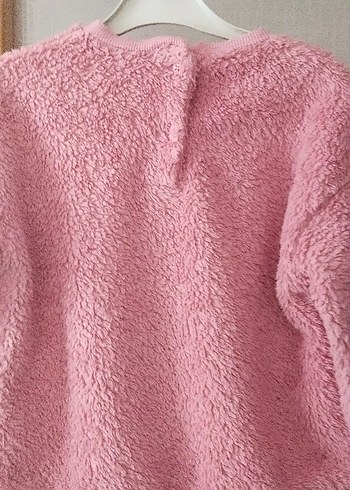 Kız Çocuk Pembe Nakışlı Sweatshirt - Görsel 3
