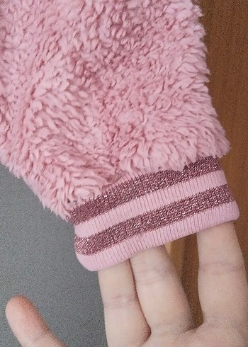 Kız Çocuk Pembe Nakışlı Sweatshirt - Görsel 6