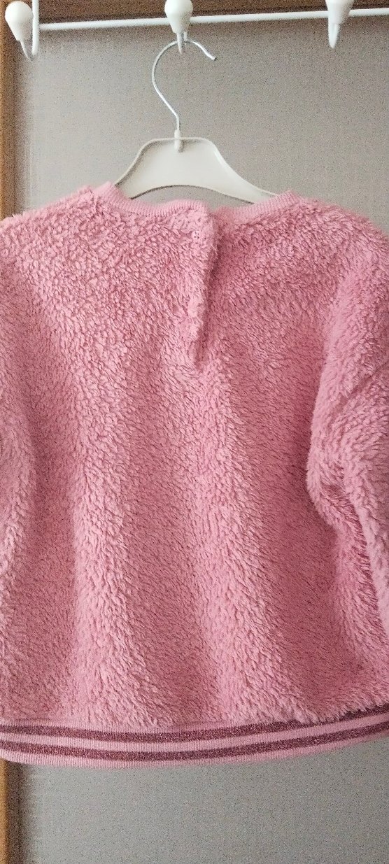 Kız Çocuk Pembe Nakışlı Sweatshirt - Görsel 3