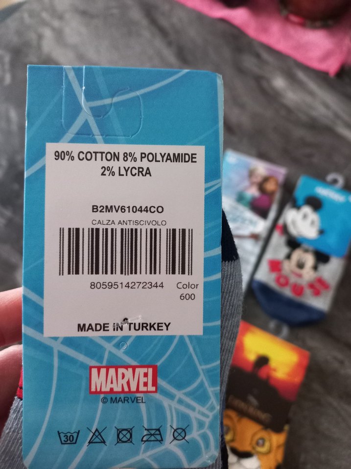 Çocuk Çok Renkli Desenli 7 Çift Çorap - Görsel 3