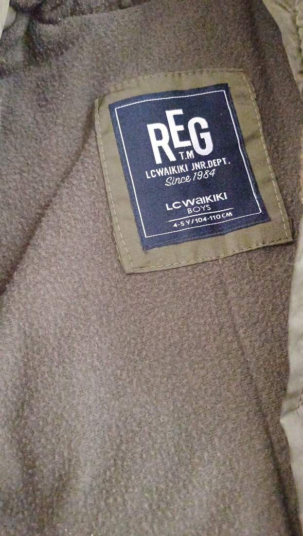 Erkek Çocuk Fermuarlı Yeşil Mont - Görsel 2