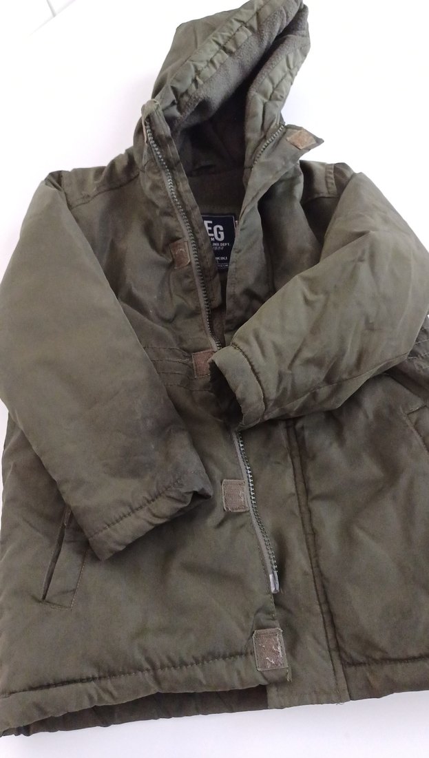 Erkek Çocuk Fermuarlı Yeşil Mont - Görsel 3