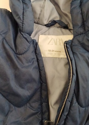 Lacivert Kapüşonlu Erkek Çocuk Mont - Görsel 2