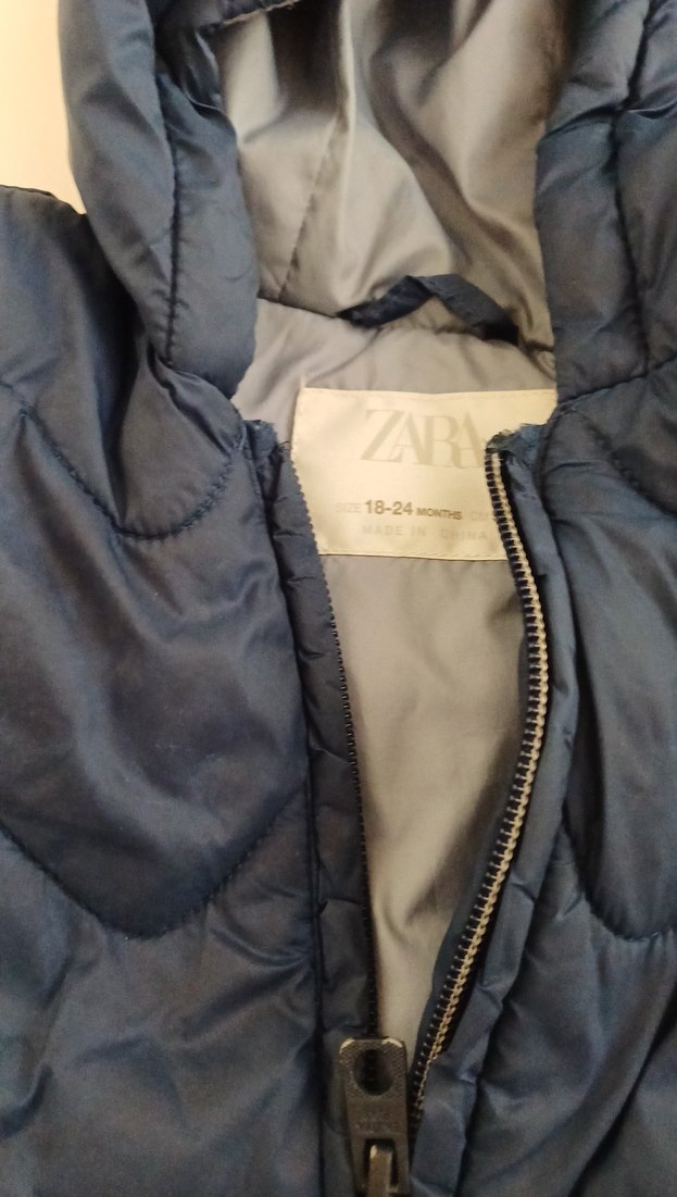 Lacivert Kapüşonlu Erkek Çocuk Mont - Görsel 2