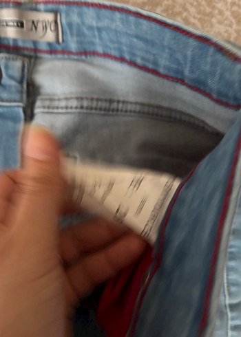 Kadın Açık Mavi Denim Pantolon - Görsel 5