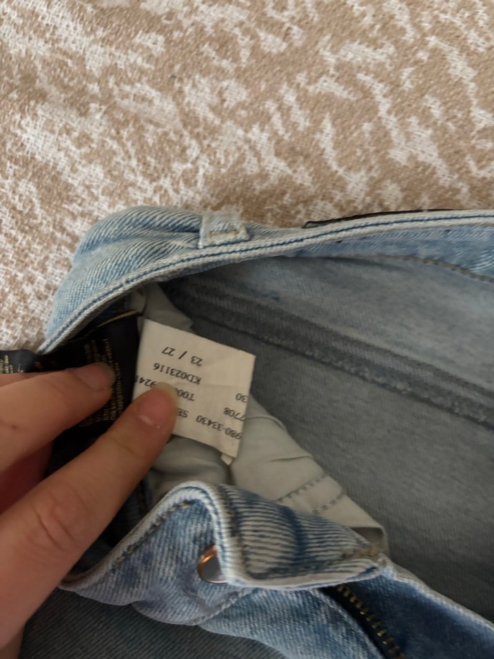 Mavi serenay jean yüksek bel - Görsel 5