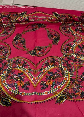 Püsküllü Pembe Bohem Kadın Fular - Görsel 2