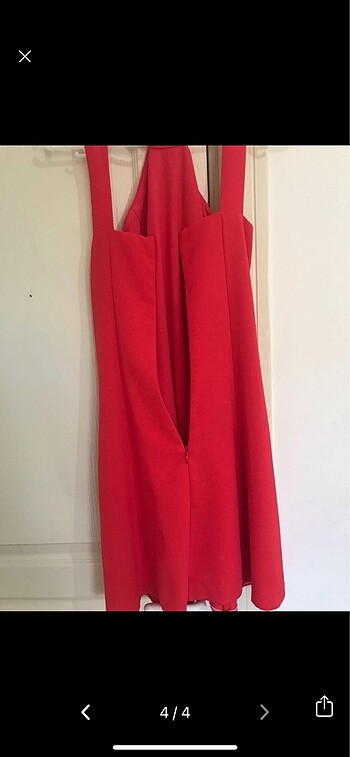 xs Beden kırmızı Renk Kadın Mini Elbise