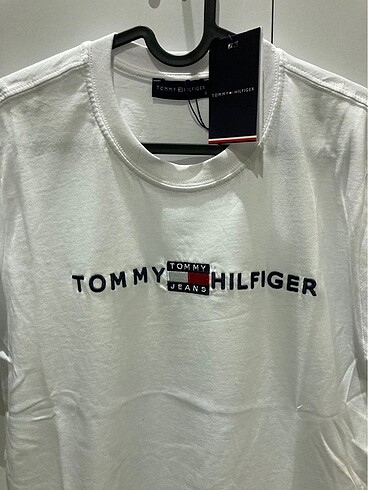 s Beden beyaz Renk Tommy Hilfiger Erkek Tshirt