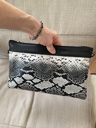 Koton Yılan derisi clutch