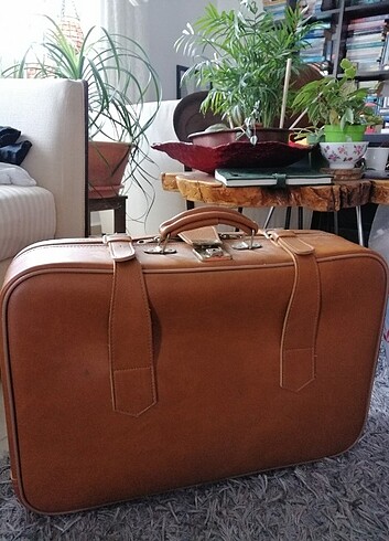  Beden camel Renk Vintage valiz