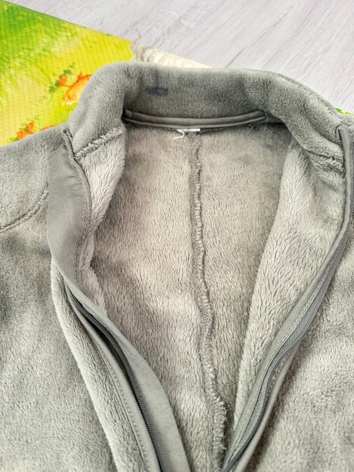 Gri Fermuarlı Bebek Erkek Tulum - Görsel 2