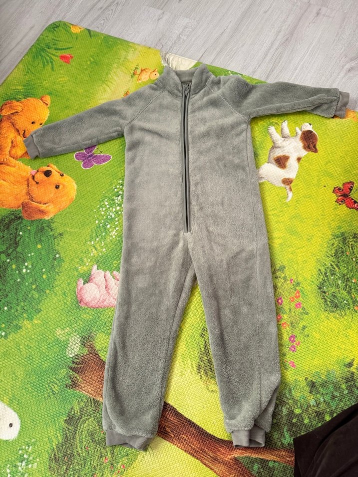 Gri Fermuarlı Bebek Erkek Tulum - Görsel 4