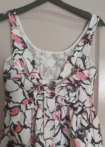 Pembe Desenli Midi Bohem Elbise - Görsel 2