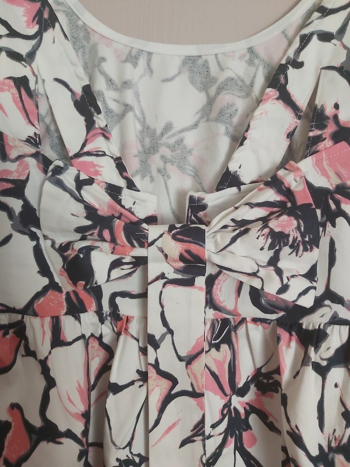 Pembe Desenli Midi Bohem Elbise - Görsel 4