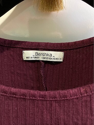 Bershka Uzun Kollu Yırtmaçlı Kalem Elbise
