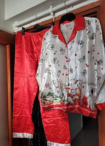 Pamuk saten içi yumos pijama takım 