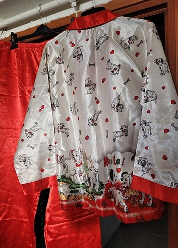 m Beden Pamuk saten içi yumos pijama takım 