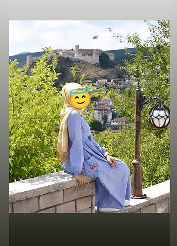 38 Beden mavi Renk Günlük Elbise