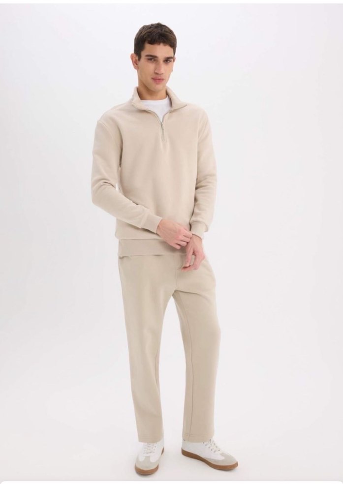 Defacto Polarlı Bej Eşofman Altı - Görsel 4