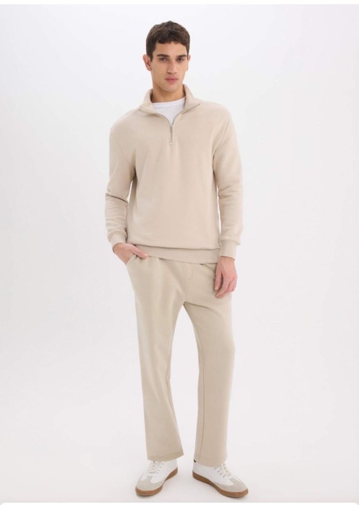 Defacto Polarlı Bej Eşofman Altı - Görsel 5