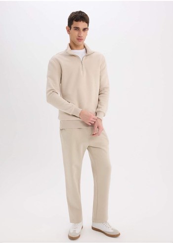 Defacto Polarlı Bej Eşofman Altı - Görsel 4