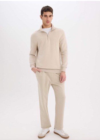 Defacto Polarlı Bej Eşofman Altı - Görsel 5