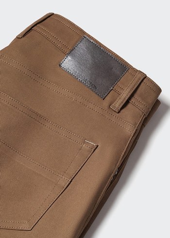 Mango Man Kahverengi Slim Fit Pantolon - Görsel 8