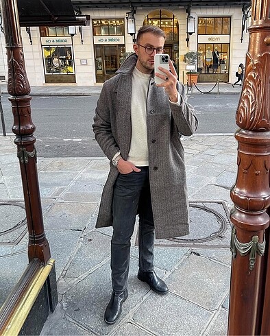 H&M H&M Loose Git Yünlü Kaban