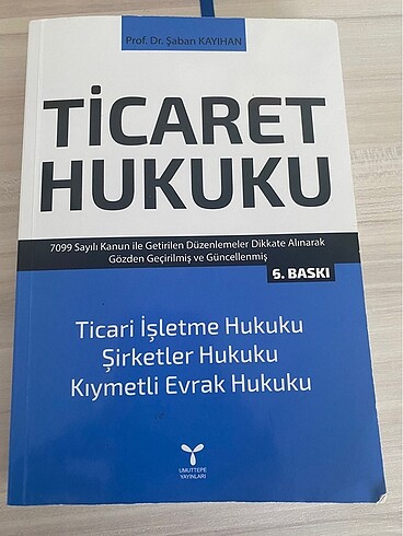 Ticaret hukuku Şaban Kayıhan