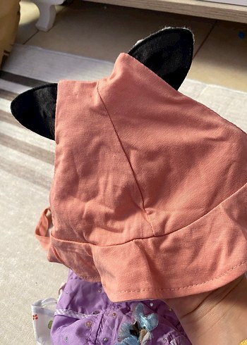 Çocuklar için Renkli Fırfırlı Nakışlı Şapkalar - Görsel 5