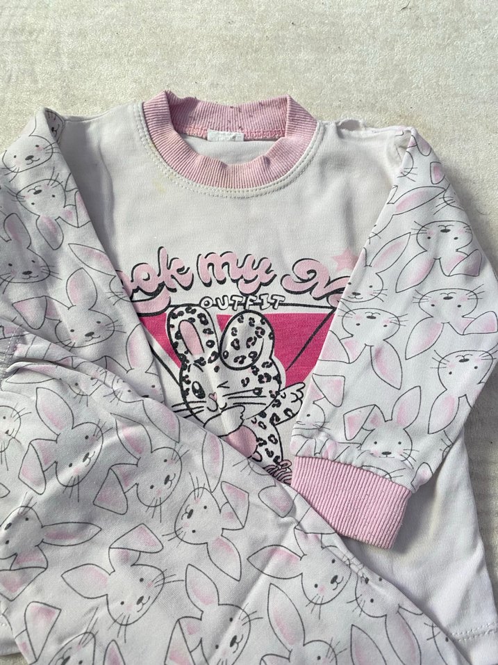 Dantel Detaylı Uzun Kollu Bebek Kız Takımları - Görsel 5