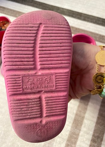 Kız Çocuk Pembe Pop Art Terlik ve Sandalet - Görsel 7